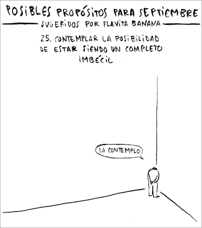 Viñeta de Flavita Banana, del 25 de agosto.