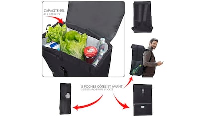 Carrito para la compra sobre fondo blanco.