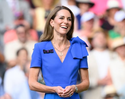 La princesa de Gales en la final de Wimbledon masculina, el 13 de julio de 2025. 