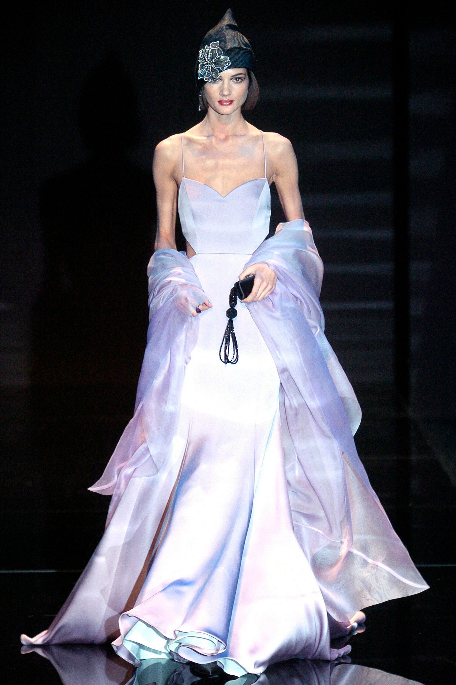 Image may contain Valery Kaufman Clothing Apparel Evening Dress Gown Robe Fashion Female Human Person and Woman
