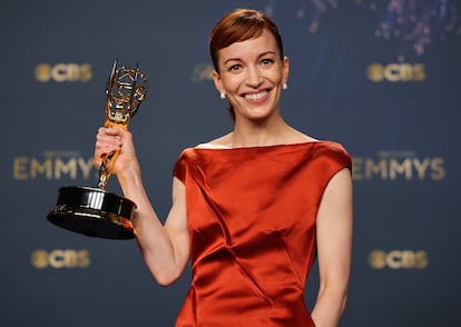 Britt Lower, mejor actriz protagonista de drama por 'Separación'.