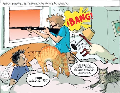 Una viñeta de 'Consumida', de Alison Bechdel, editado en España por Reservoir Books.