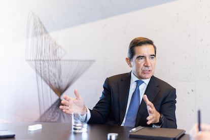 Carlos Torres, en un momento de la entrevista.