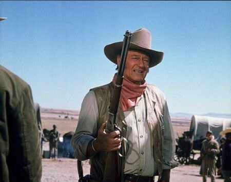 John Wayne en una escena de la película