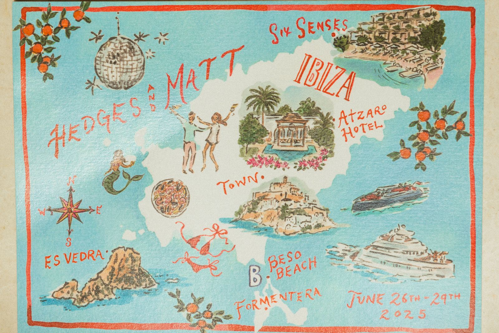 boda en ibiza decoración