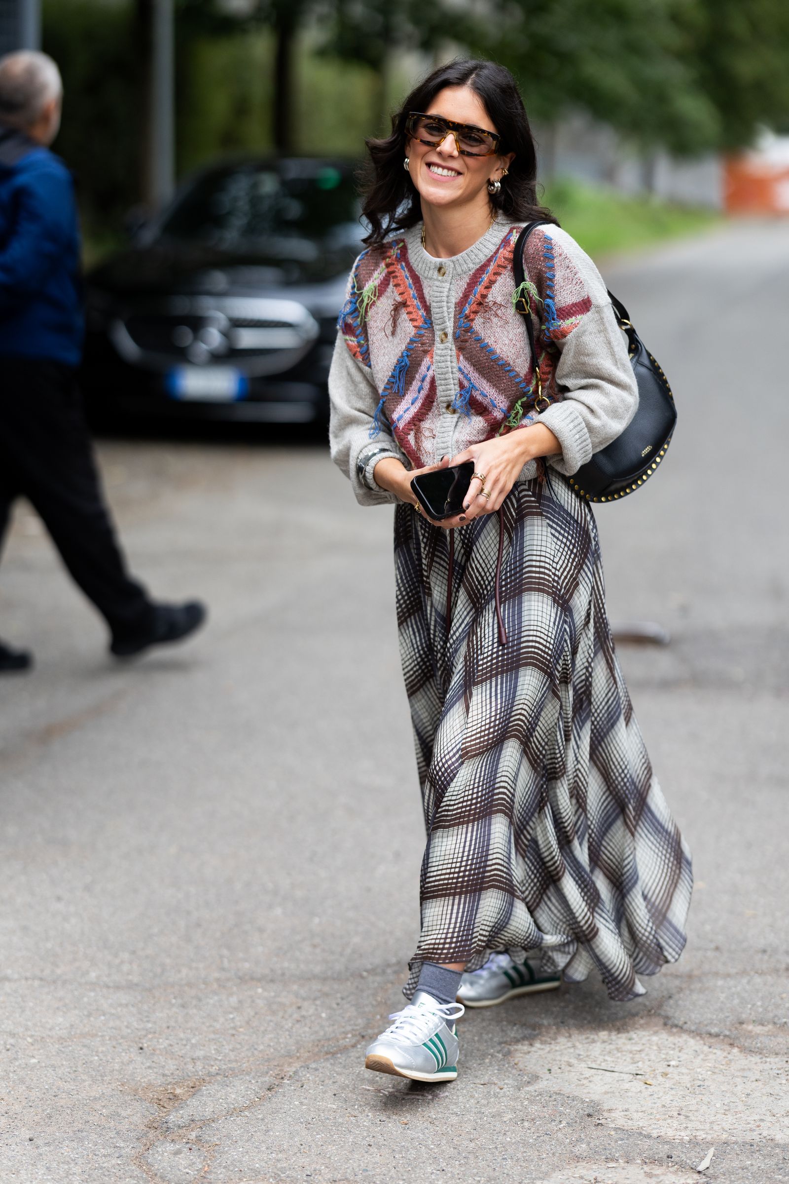 falda cuadros tendencias otoño 2024
