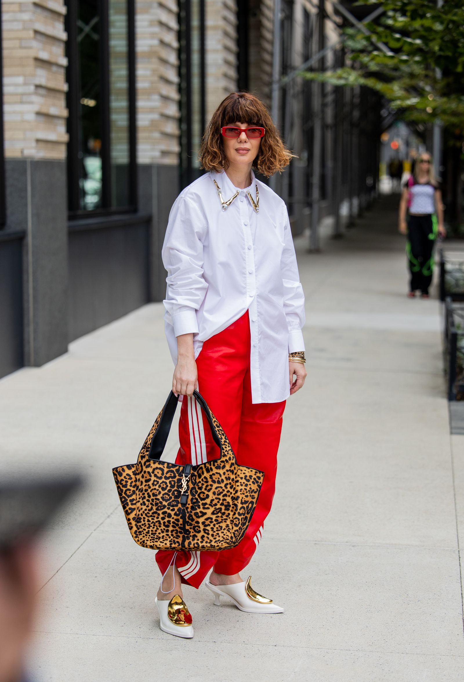 bolso con estampado de leopardo