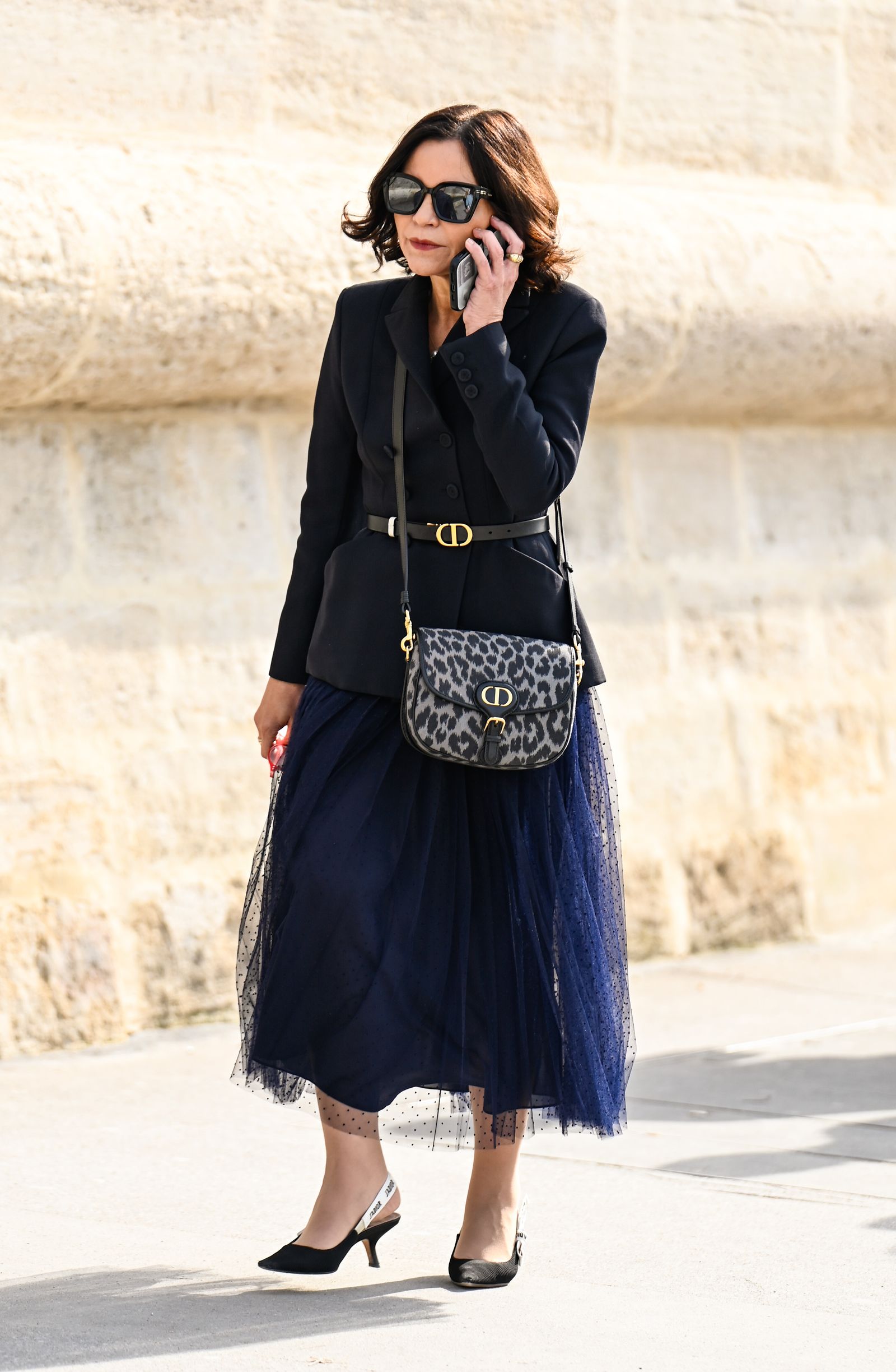 bolso con estampado de leopardo