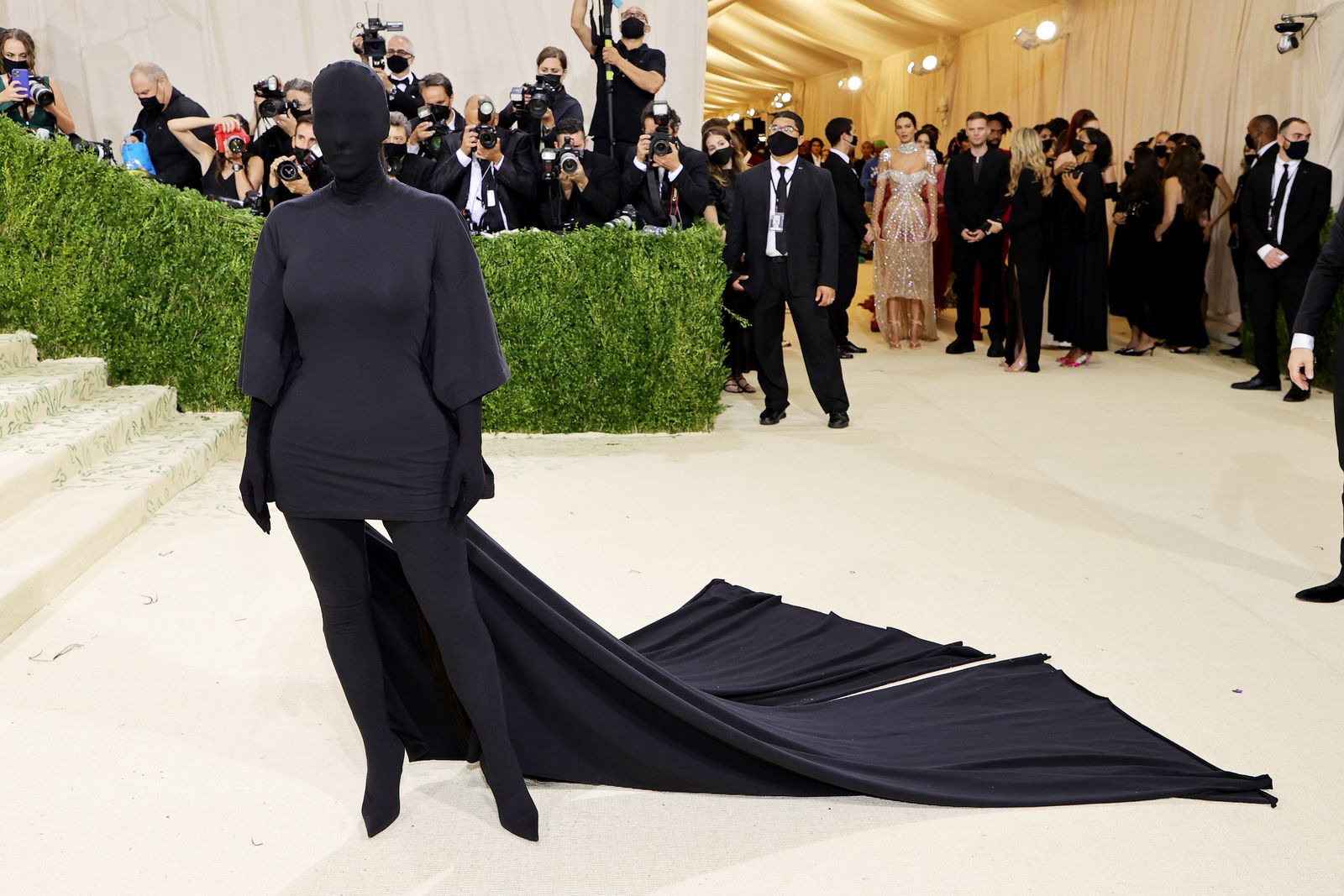 Kim Kardashian en la MET Gala 2021 “In America A Lexicon of Fashion”.