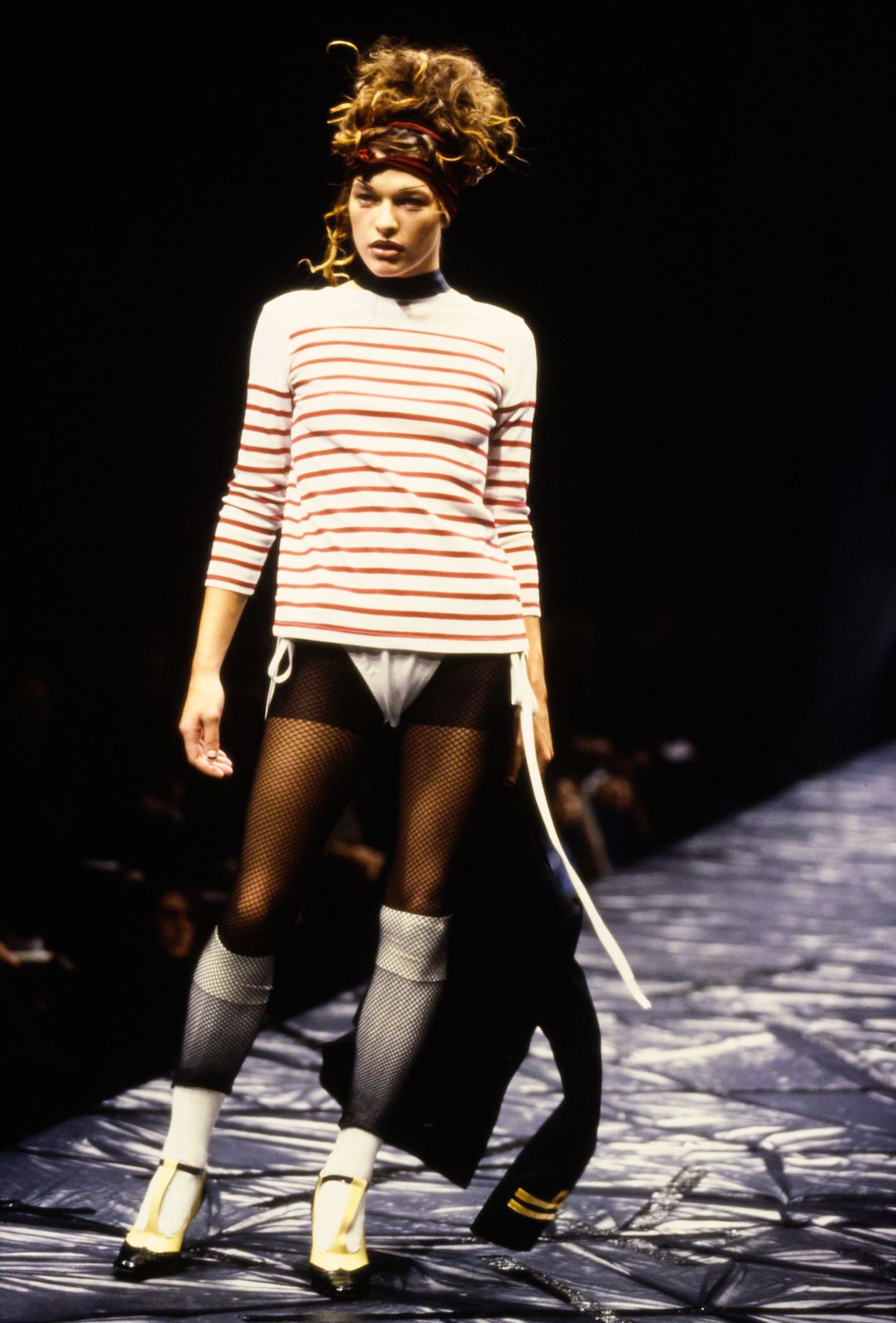 Image may contain Human Person Clothing Apparel and Runway
