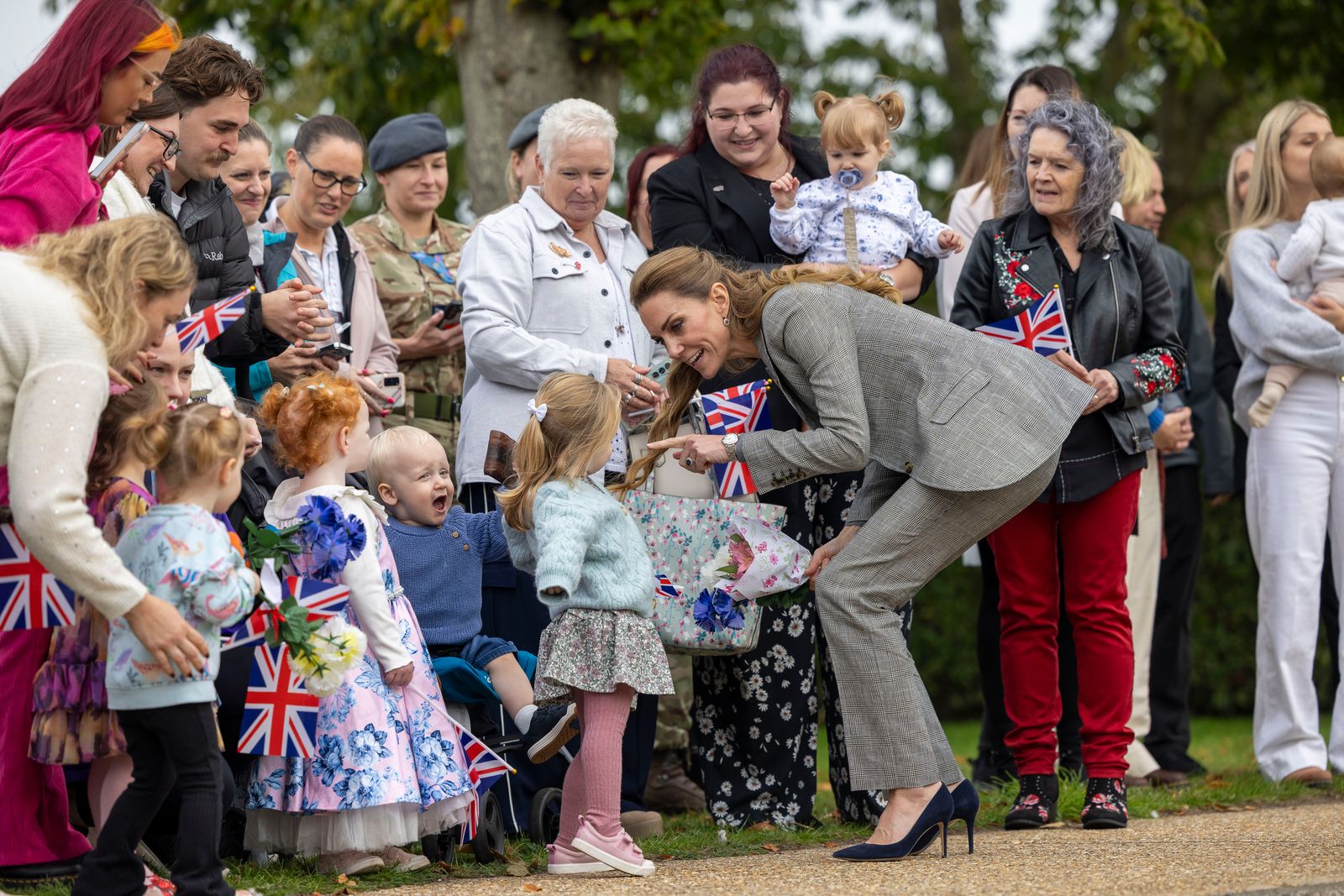 Kate Middleton The Princess Of Wales Visits Royal Air Force Coningsby