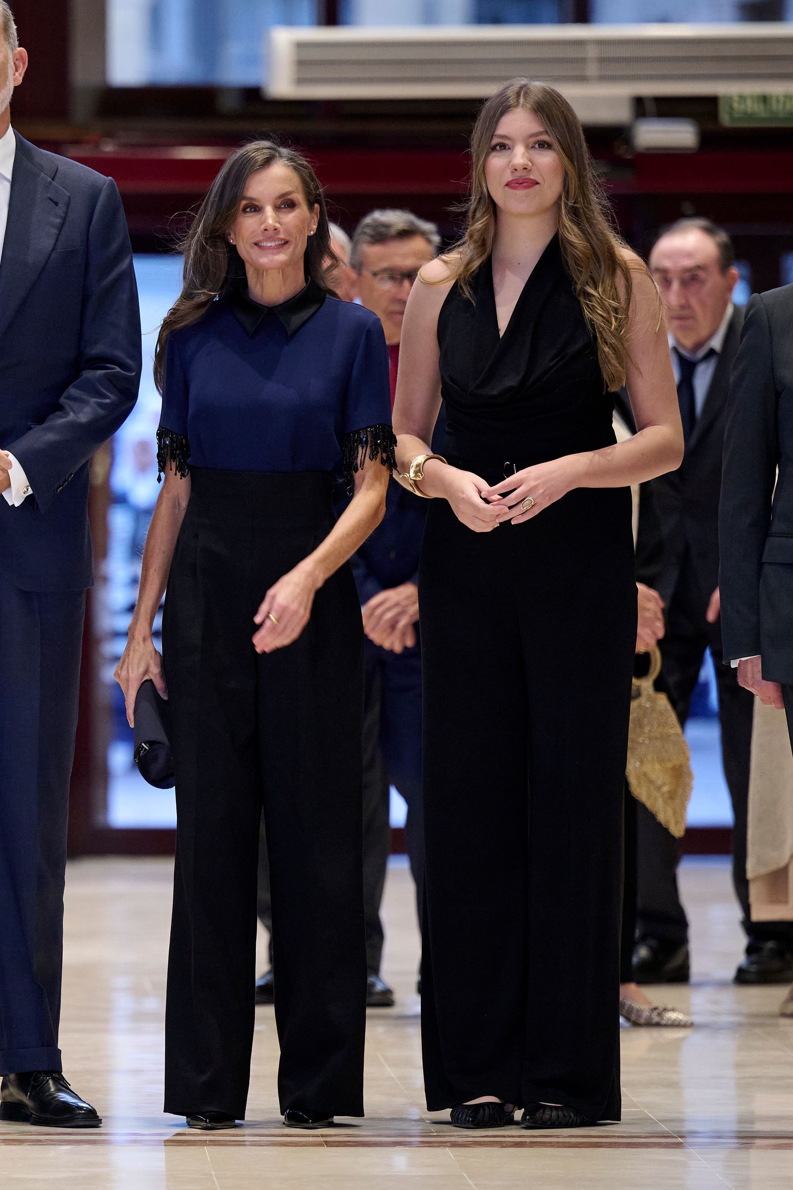 OVIEDO SPAIN  OCTOBER 23 Princess Sofia of Spain  and Queen Letizia of Spain  attend the XXXIII concert ahead of...