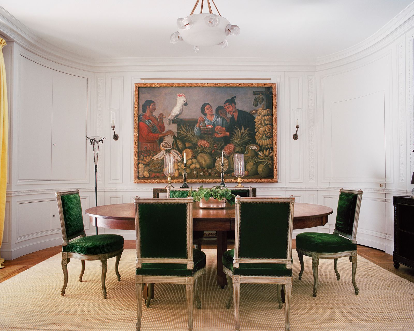 Image may contain Architecture Building Dining Room Dining Table Furniture Indoors Room Table Chair and Home Decor