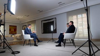Entrevista a Pedro Sánchez, presidente del Gobierno, en el Palacio de LA Moncloa