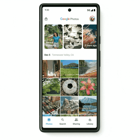 Nuevo editor de Google Fotos funcionando en un Google Pixel 10.- Blog Hola Telcel