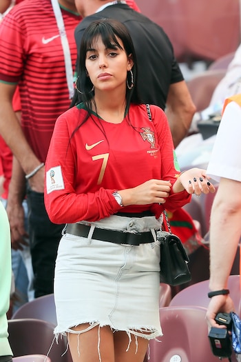 Georgina Rodríguez luce la camiseta