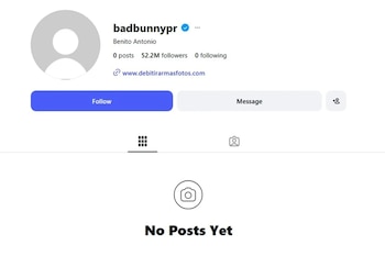 Bad Bunny eliminó los posts