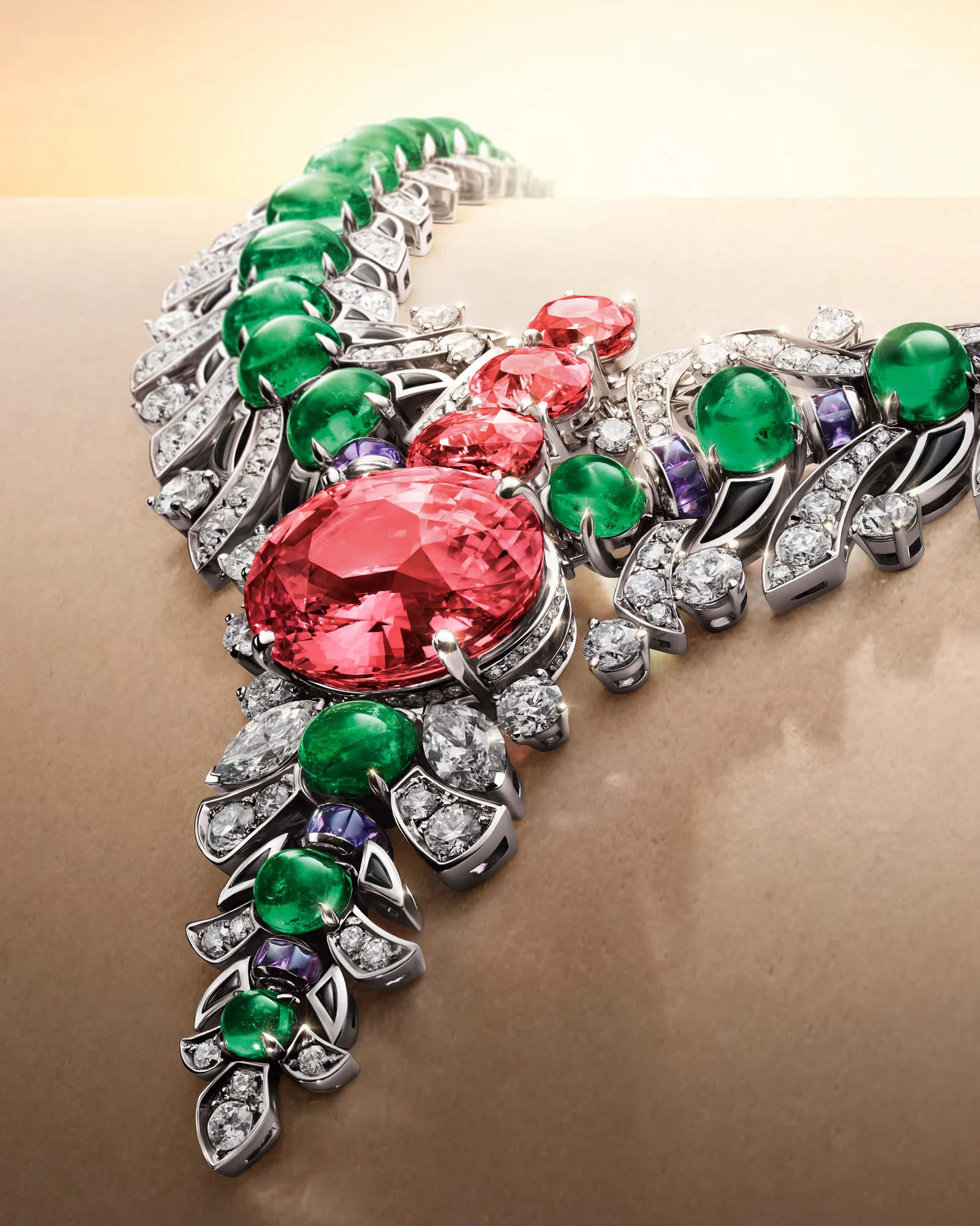 Padparadscha Necklace cortesía de Bulgari