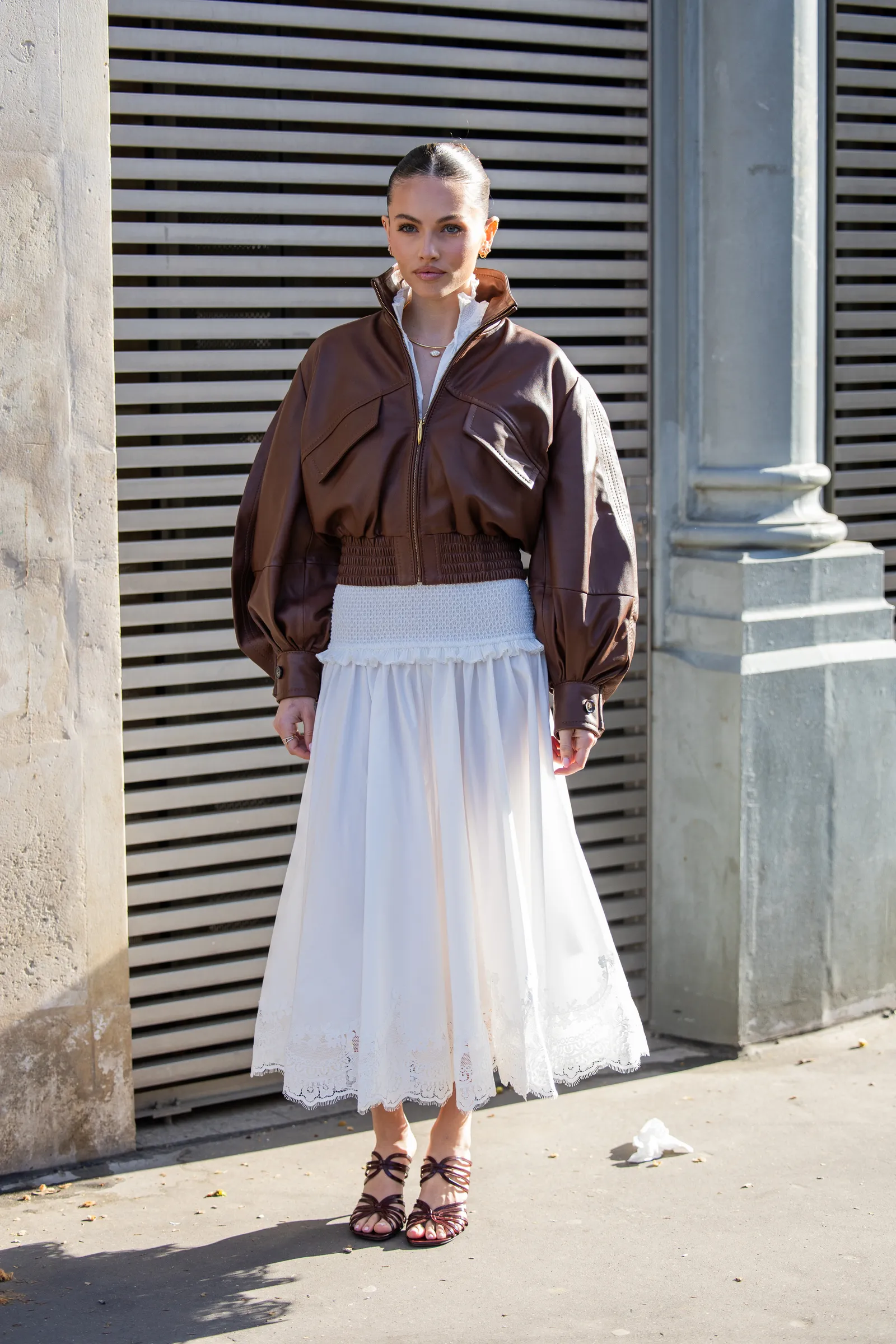 falda de volantes blanca una prenda de primaveraverano 2026