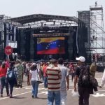Óscar D’León, Nicky Jam, Justin Quiles, Porfi Baloa, Servando y Florentino en concierto en Caracas este 1 de mayo