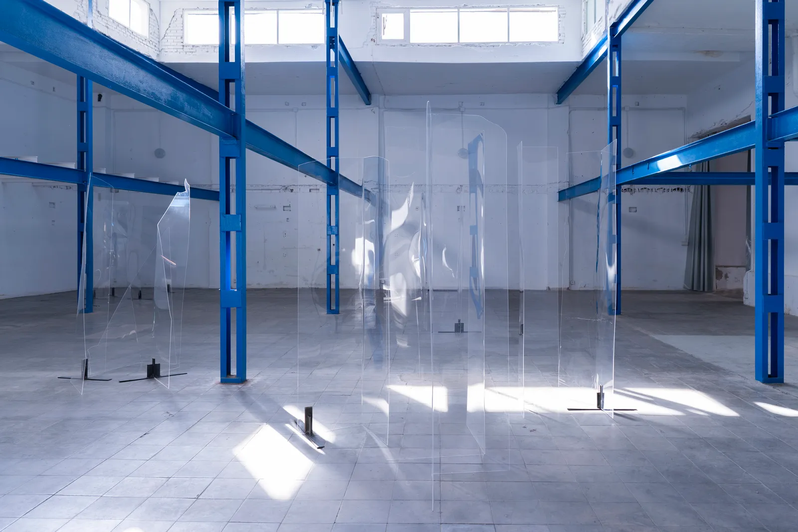 Obras de la exposición Hojas Ojos que la artista celebró en septiembre del año pasado en el Espacio Gaviota en Madrid.