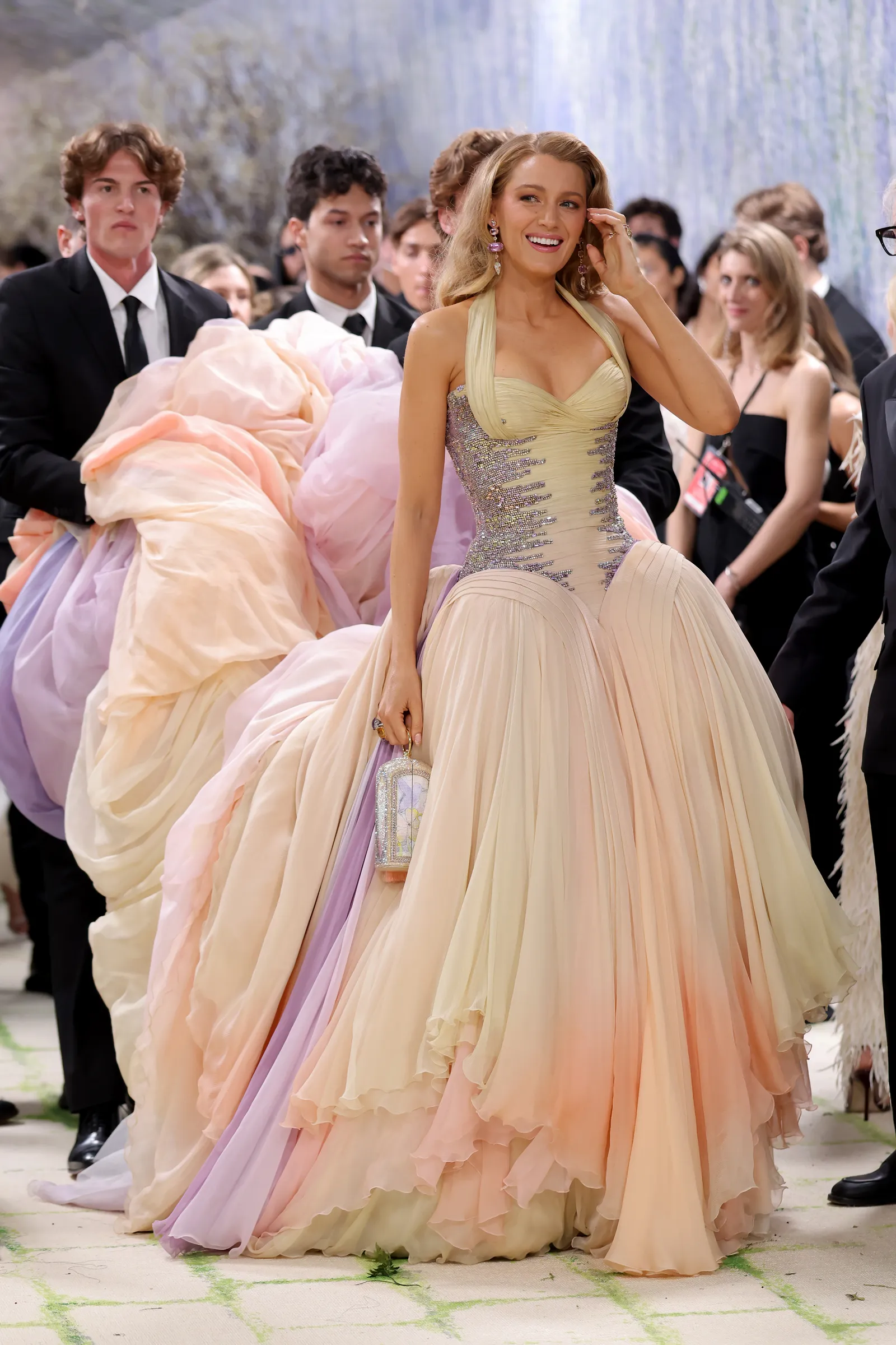 Blake Lively con un vestido de Versace primavera de 2006.