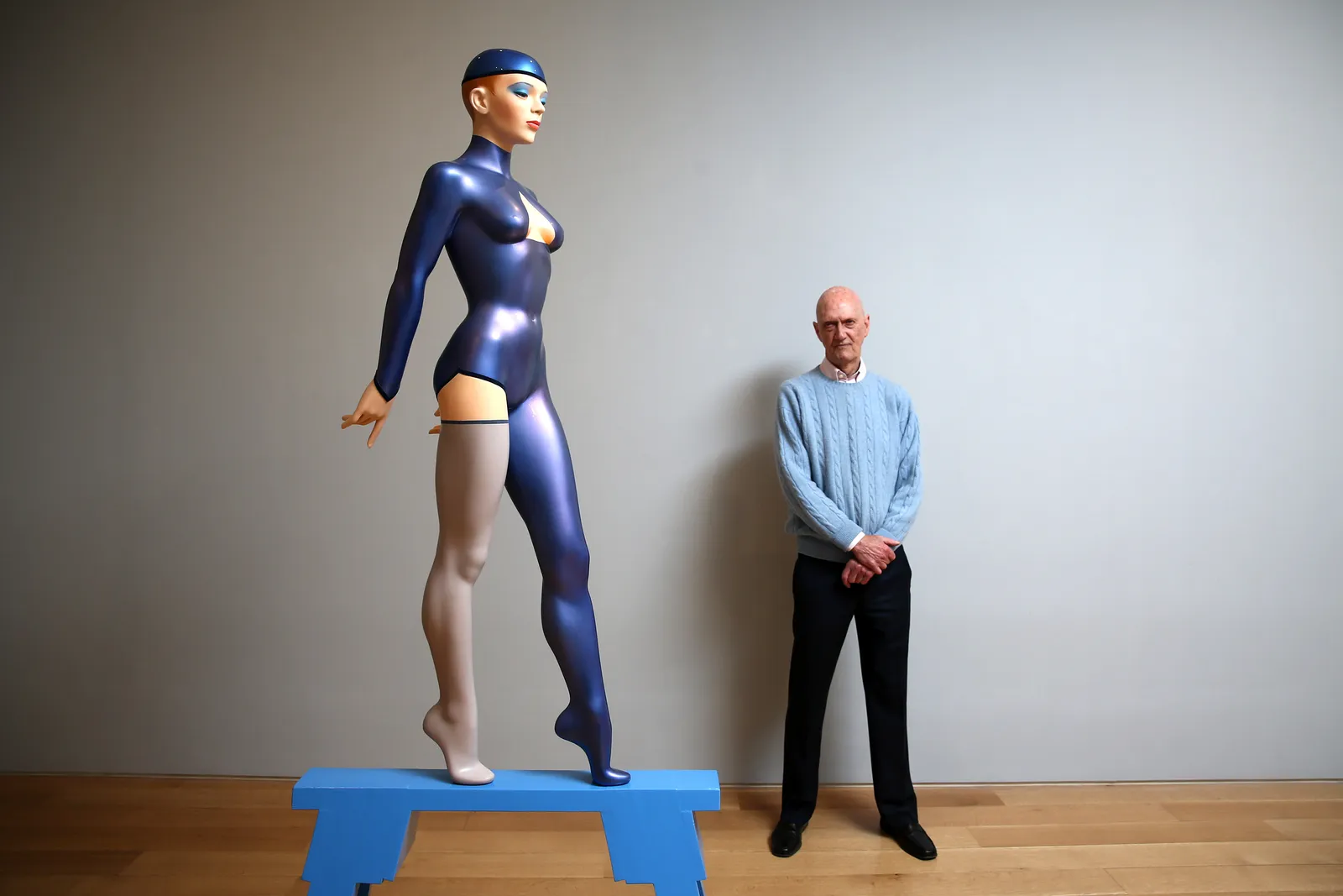 Image may contain Allen Jones Clothing Long Sleeve Sleeve Adult Person Face Head and Mannequin