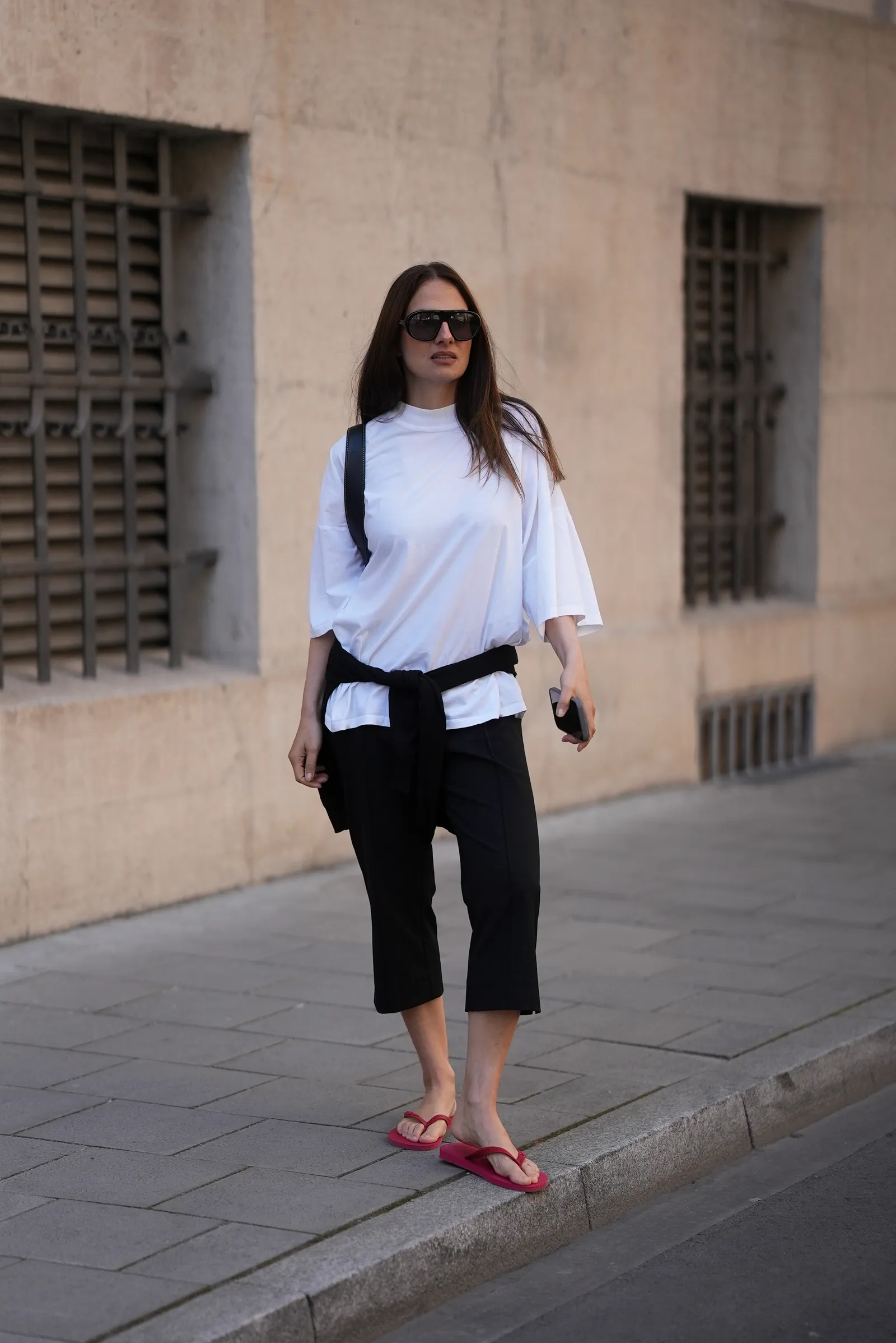 sandalias dedo rojas