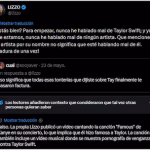 Lizzo respondió a los rumores sobre supuestamente hablar mal de Taylor Swift