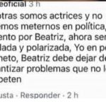 Rosmeri Marval habló del polémico comentario que involucró a las actrices Beatriz Valdéz y Carolina Perpetuo