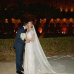 Boda en Palermo: esta novia se diseñó todos sus vestidos –y un bolso– para casarse a la italiana