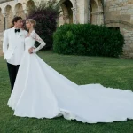 La boda de Mondo Duplantis y Desiré Inglander: el medallista olímpico y la modelo se casaron en un castillo en la Costa Azul, ella con un vestido de novia inspirado en Grace Kelly