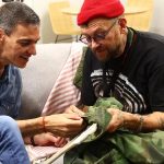 Pedro Sánchez, con Damon Albarn, Amaia, Juanjo y Martin, en Primavera Sound