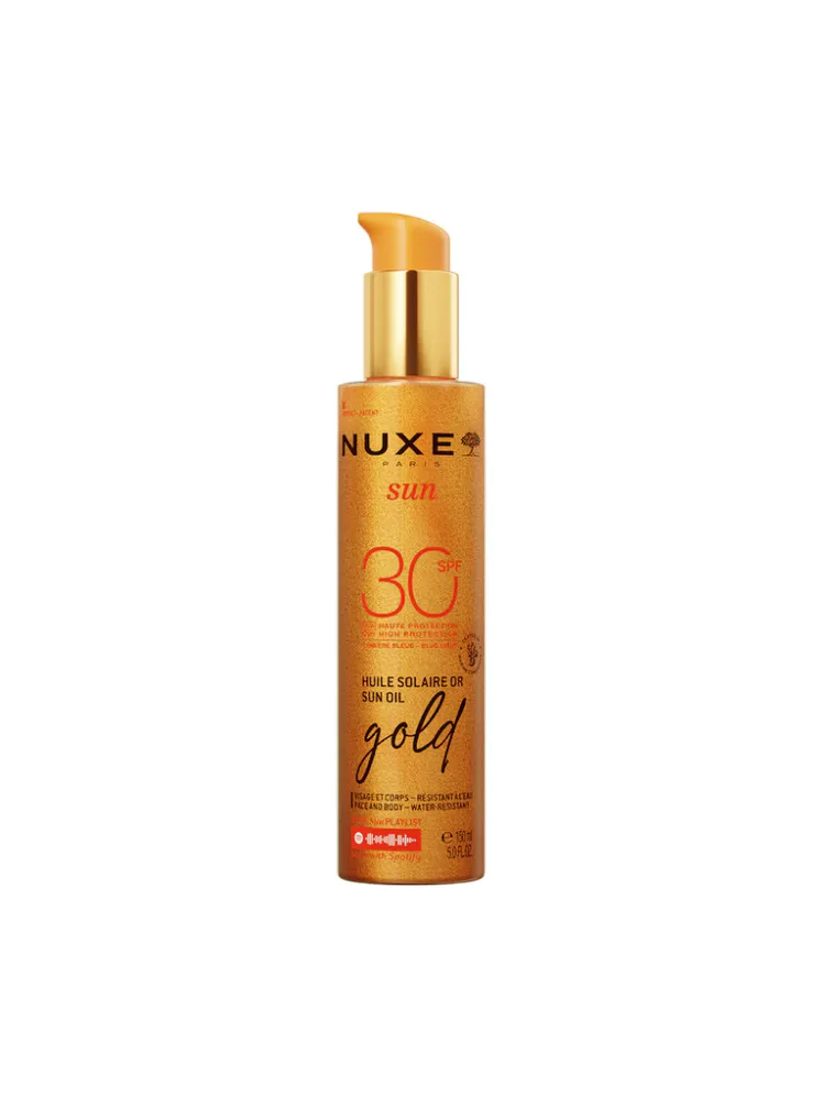 Aceite bronceador Gold rostro y cuerpo SPF 30, de NUXE