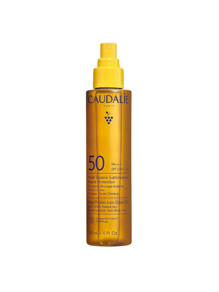 Aceite solar embellecedor de alta protección SPF 50, de CAUDALÍE