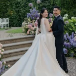 Arden Cho, estrella de K-pop Demon Hunters, lució un vestido de Vera Wang hecho a medida para casarse con Christopher Lee en una villa histórica de Florencia