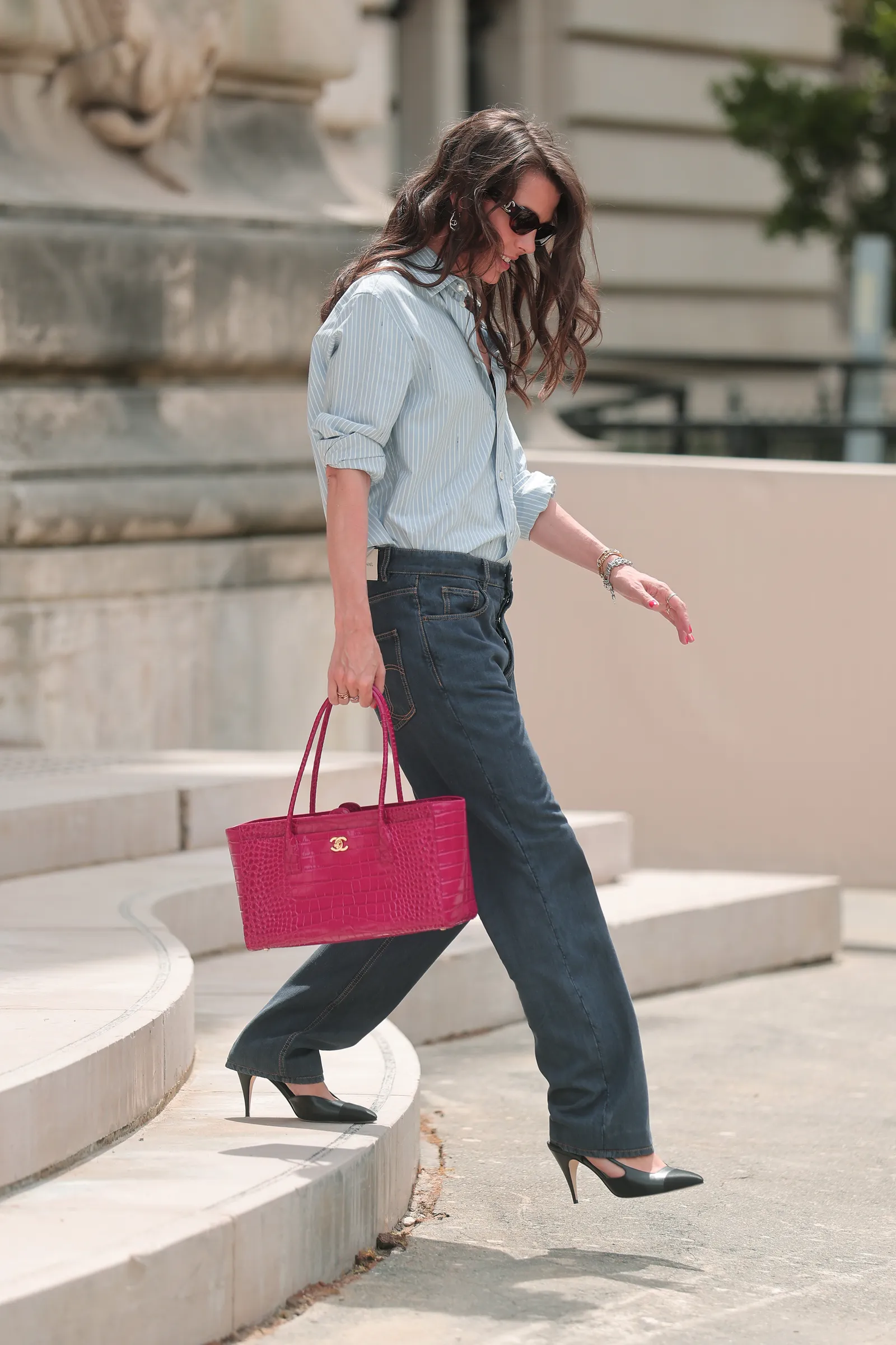 Carlota Casiraghi con el nuevo bolso de Chanel