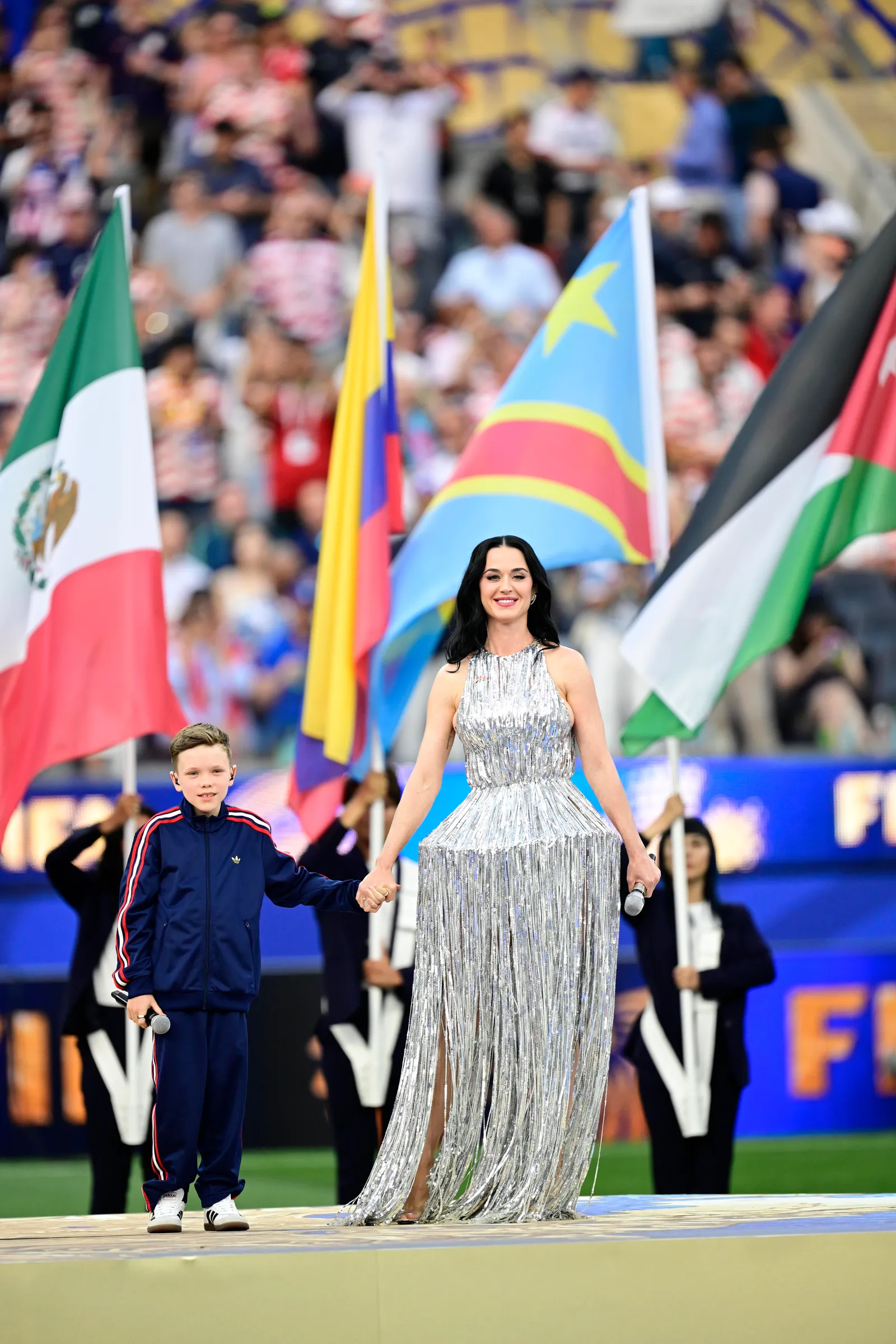 Katy Perry en la ceremonia de apertura del Mundial de Fútbol de 2026.