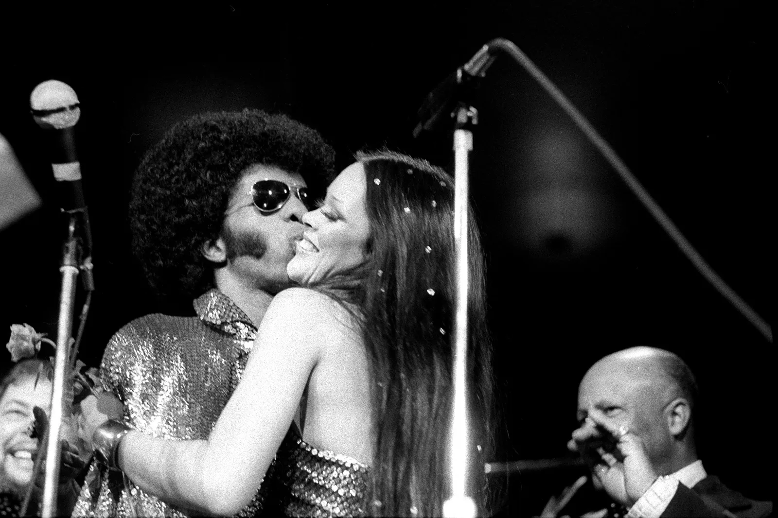 Sly Stone y Kathy Silva el día de su boda
