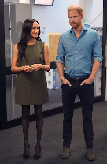 Meghan Markle y el príncipe Harry en la Swinburne University of Technology (Grosby)