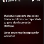 Así reaccionaron los artistas colombianos tras el terremoto